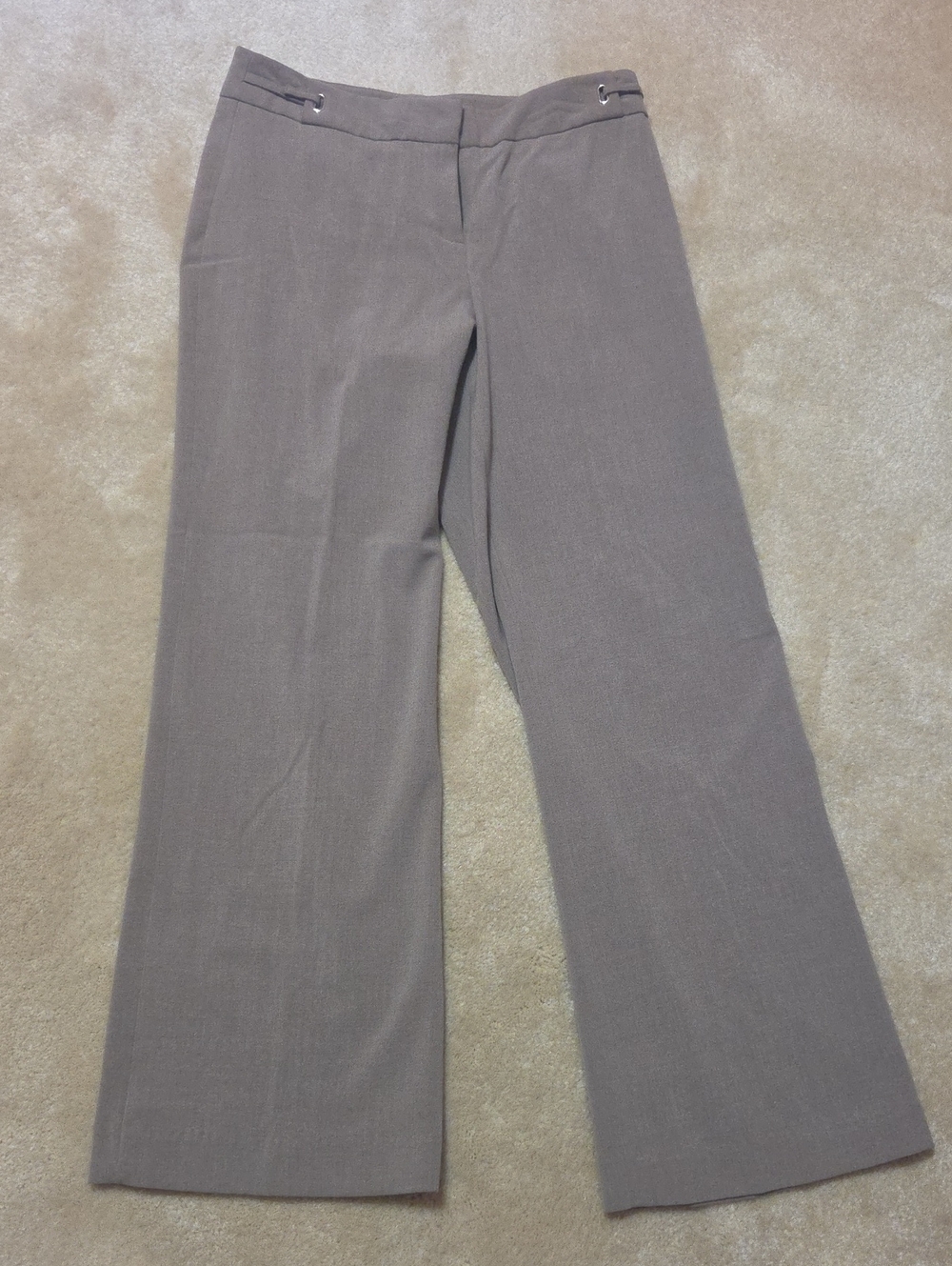Geoffrey Beene Brown Wide-Leg Dress Pants